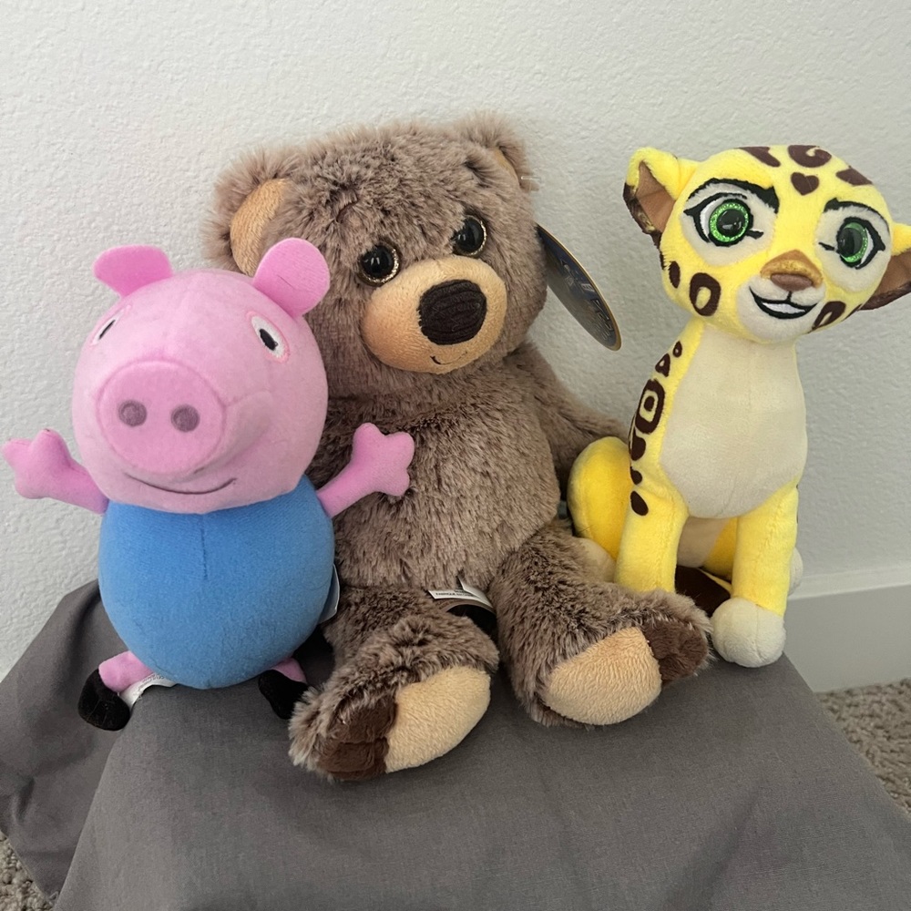Lot of small stuffed animals